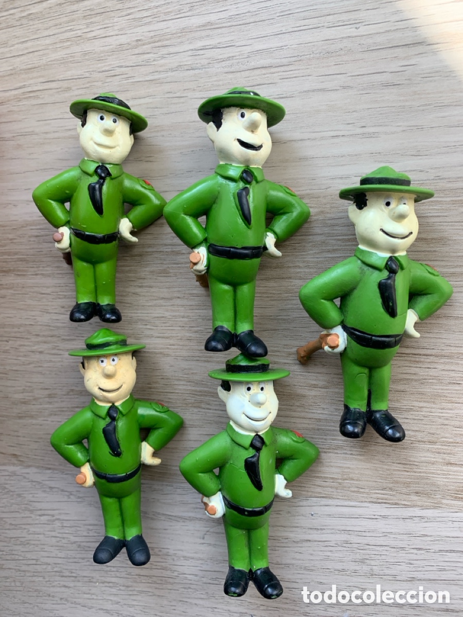Gummi- und PVC-Figuren: &bull;Lote x5 FIGURA PVC GUARDA BOSQUES OSO YOGUI HANNA BARBERA MINILAND 1991