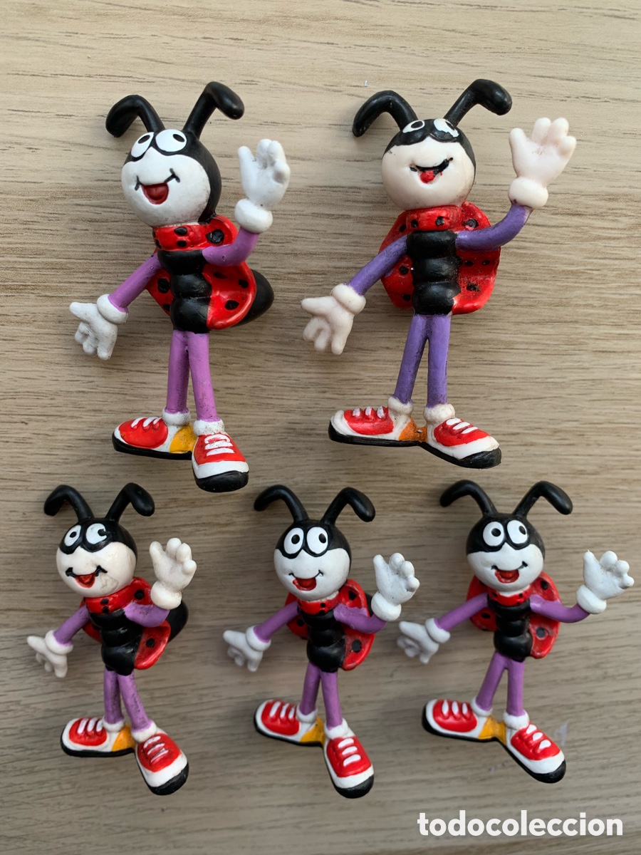 Gummi- und PVC-Figuren Schleich: &bull;Lote x5 FIGURA PVC GOMA FERDI FERDY SCHLEICH MADE IN PORTUGAL 1986 FIGURE HORMIGA ANT