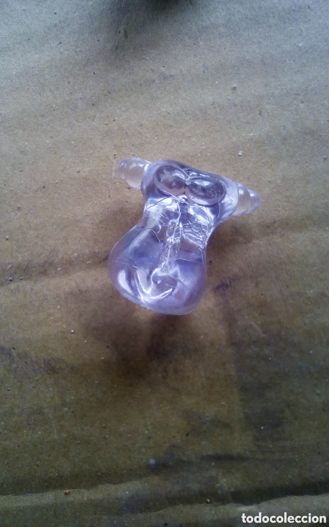 Figure di Gomma e PVC: Figura gogo Crazy Bones. Kellogg's. N&deg; 8. Color transparente, 27 mm.