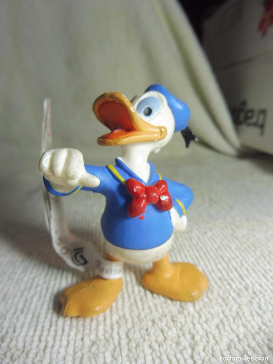 Figuras de Goma y PVC: Figura goma pvc Pato Donald con etiqueta Disney Bullyland made in Germany