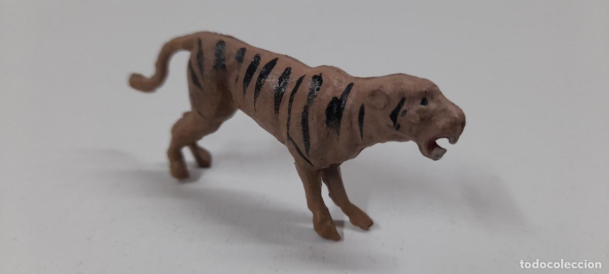 Figuras de Goma y PVC: TIGRE . REALIZADO POR GAMA . SERIE PLANA . ORIGINAL A&Ntilde;OS 50 EN GOMA