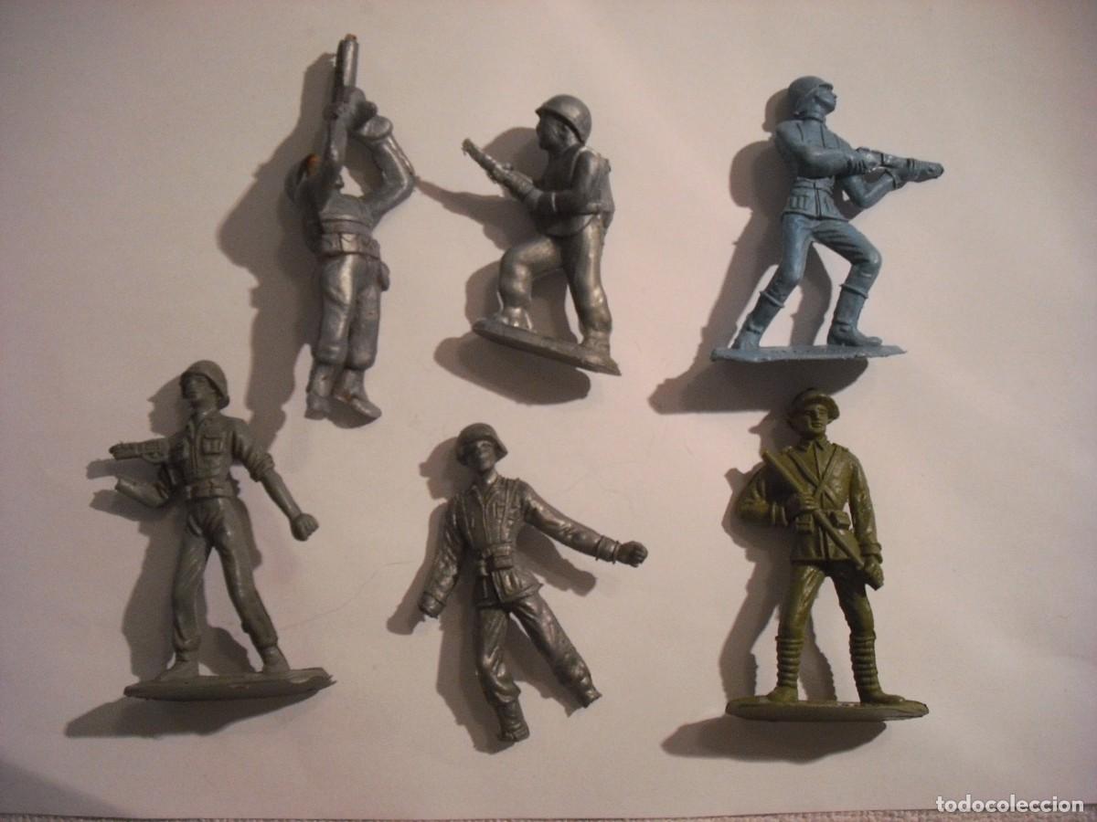 Rubber and PVC Figures: LOTE DE 6 ANTIGUOS S0LDADOS , PVC