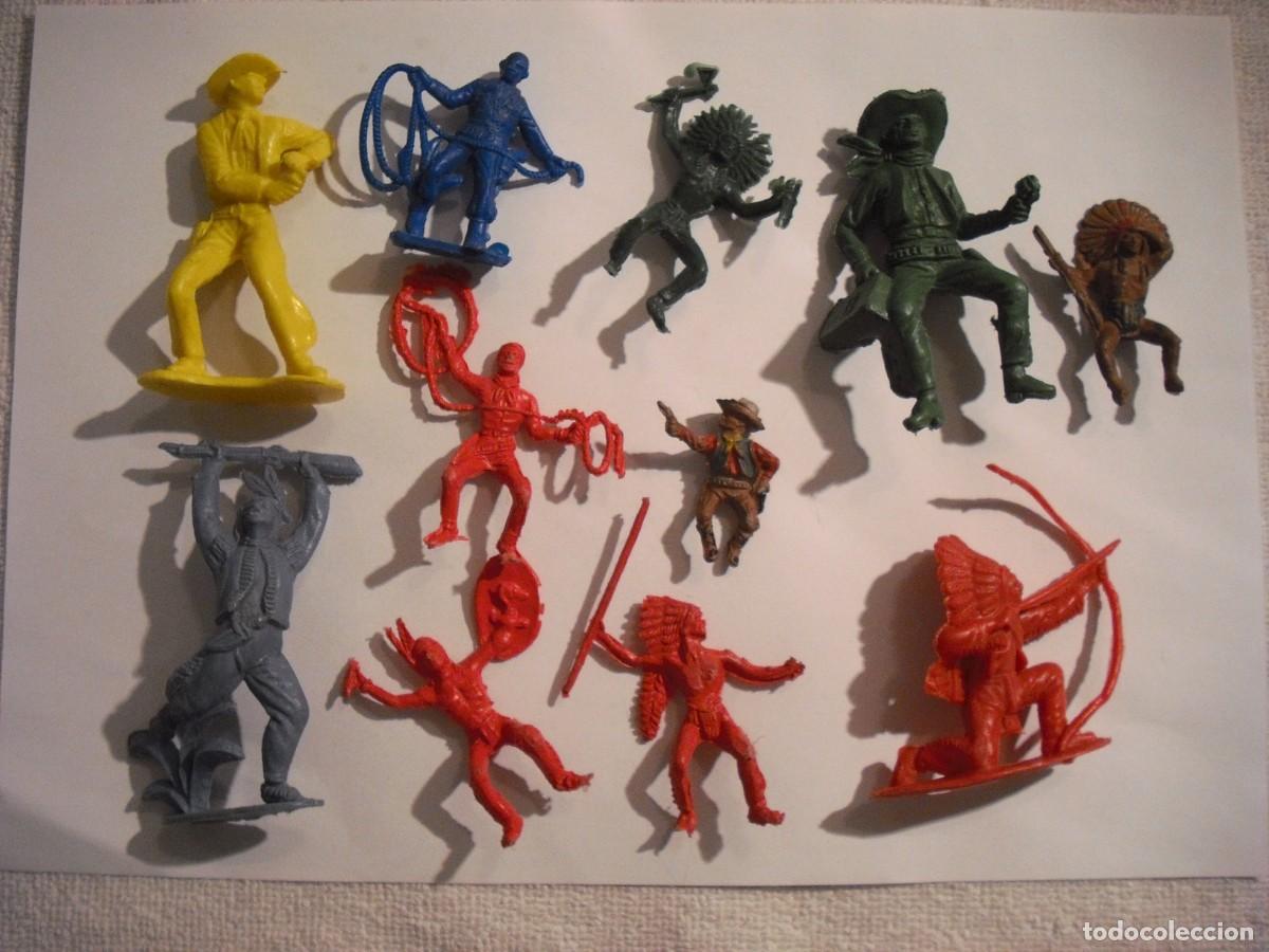 Rubber and PVC Figures: FIGURAS DEL OESTE,11 DE DIFERENTES TAMA&Ntilde;OS Y COLORES. PVC.