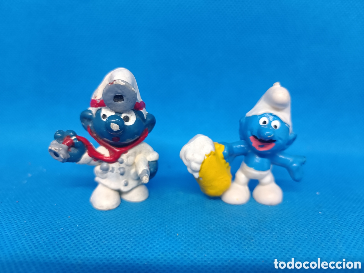 Figuras de Goma y PVC: Figuras PVC Pitufos lote 1 Bootleg falsas puede ser no t&oacute;xico made in Spain
