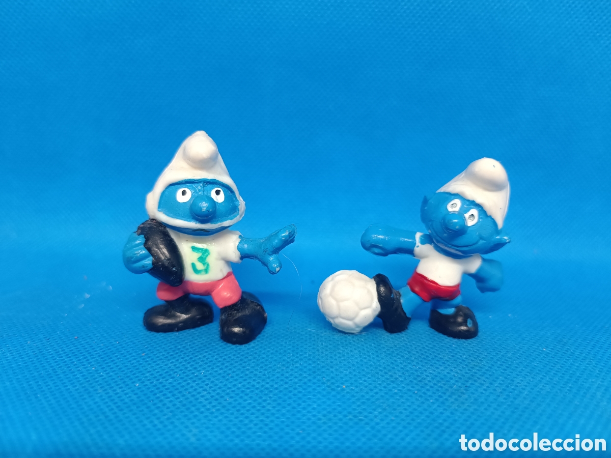 Figuras de Goma y PVC: Figuras PVC Pitufos Lote 6 Bootleg falsas puede que no toxico made in Spain Los pitufos