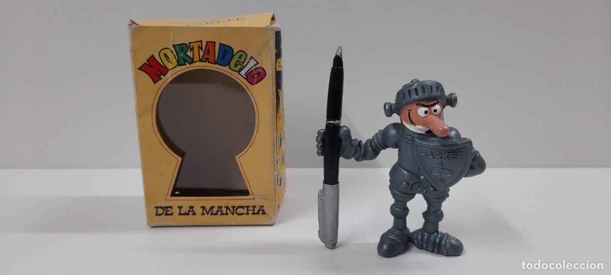 Figure di Gomma e PVC: MORTADELO DE LA MANCHA . OBSEQUIO PLUMAS PARKER . ORIGINAL A&Ntilde;OS 70 / 80