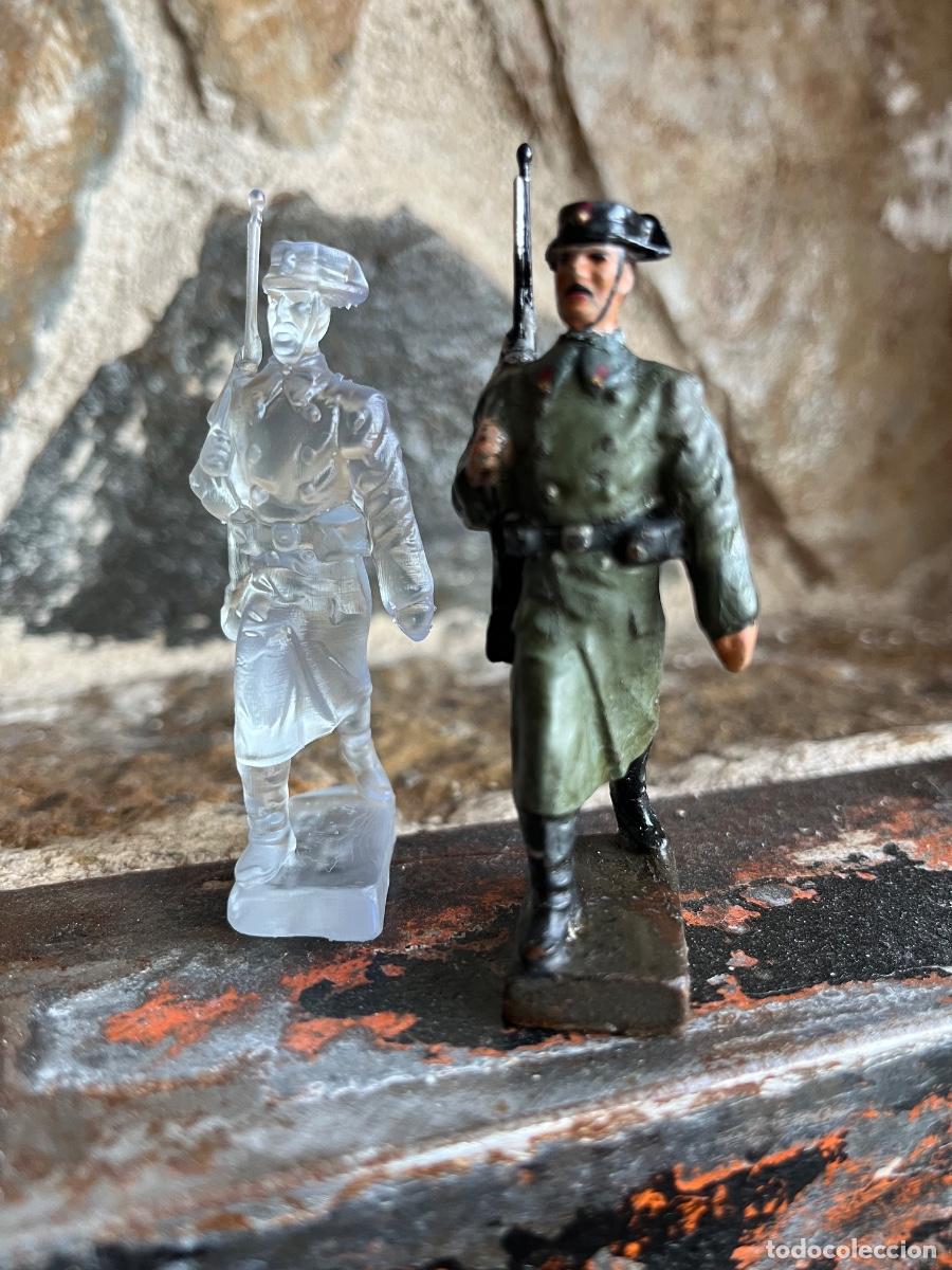 Figuras de Goma y PVC: Guerra civil Figura pintada del guardia civil estilo masa de composici&oacute;n 3D
