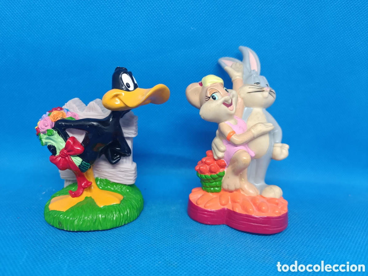 Figure di Gomma e PVC: Figuras Pl&aacute;stico Bugs Bunny y el Pato Lucas Warner Bros Bip Holland