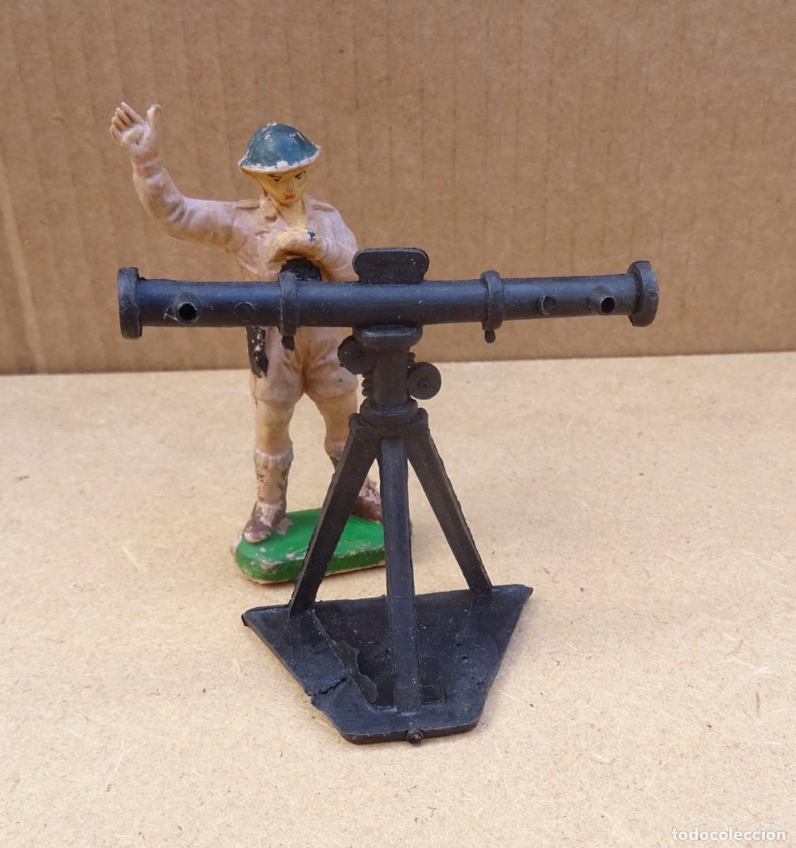 Figuras de Goma y PVC: PECH VISOR DE ARTILLERIA MAS FIGURA INGLES