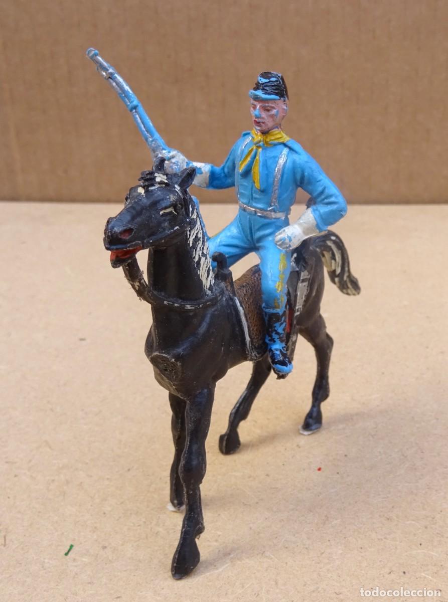 Figuras de Goma y PVC: COMANSI FEDERAL YANKEE FIGURA con caballo