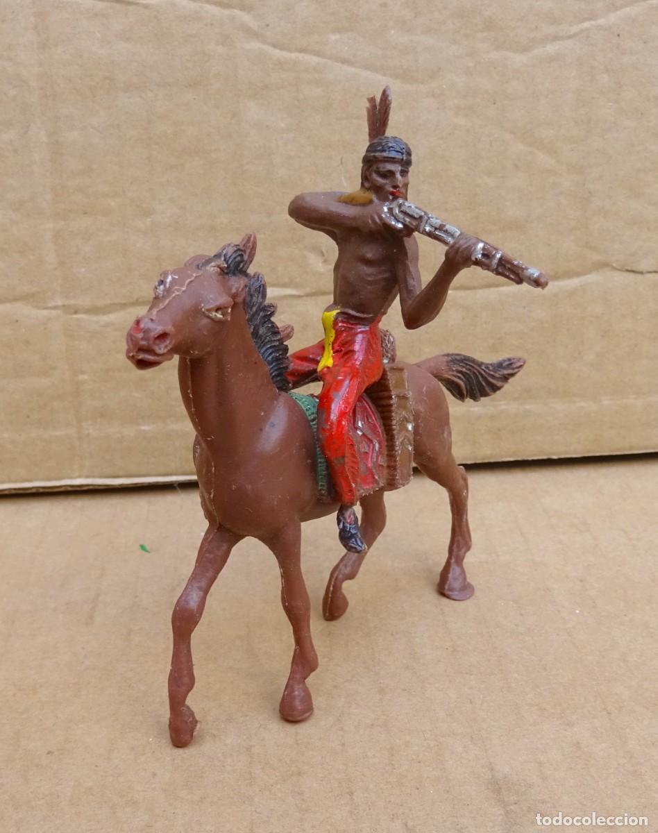 Figuras de Goma y PVC: COMANSI FIGURA de INDIO CON CABALLO