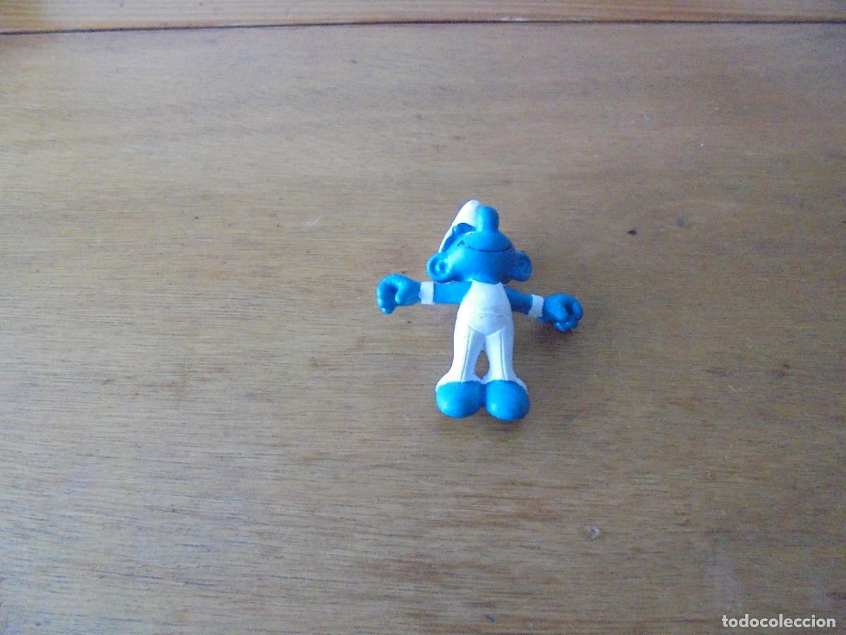 Figuras de Goma y PVC: PITUFO GIMNASTA EN GOMA O PVC 1980 PEYO SCHLEICH WEST GERMANY
