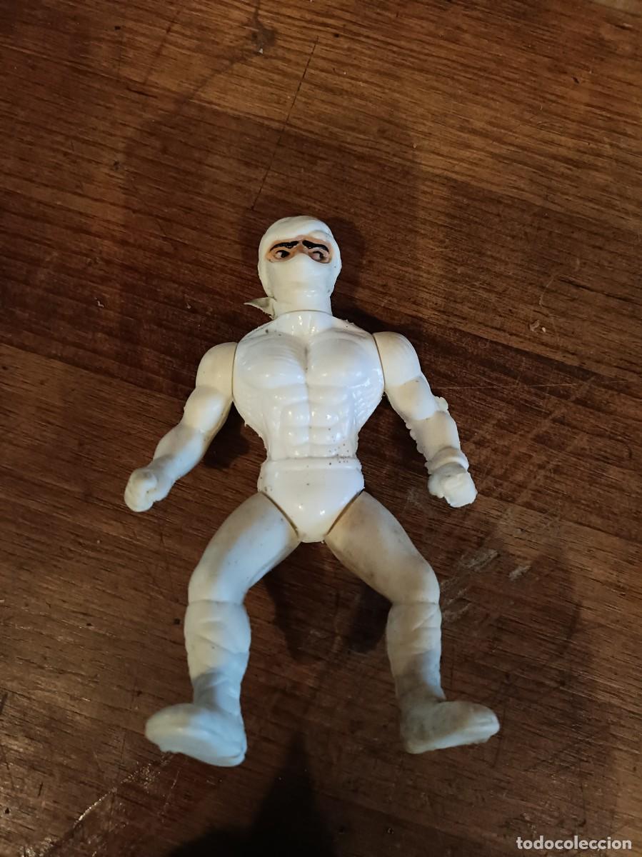 Figuras de Goma y PVC: FIGURA MU&Ntilde;ECO BOOTLEG NINJA BLANCO WARRIOR JUYBA NO ES MASTERS DEL UNIVERSO