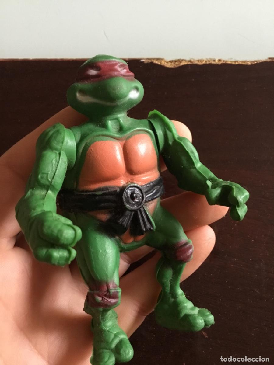 Figurines en Caoutchouc et PVC: Tortuga Ninja ,pvc 11 cent&iacute;metros, s&uacute;per rara, muy dif&iacute;cil de conseguir, mirar descripci&oacute;n