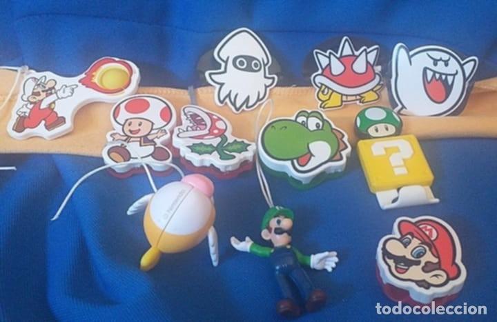 Figuras de Goma Kinder: Lote colecci&oacute;n Super Mario Bross Kinder Joy. 11 personajes