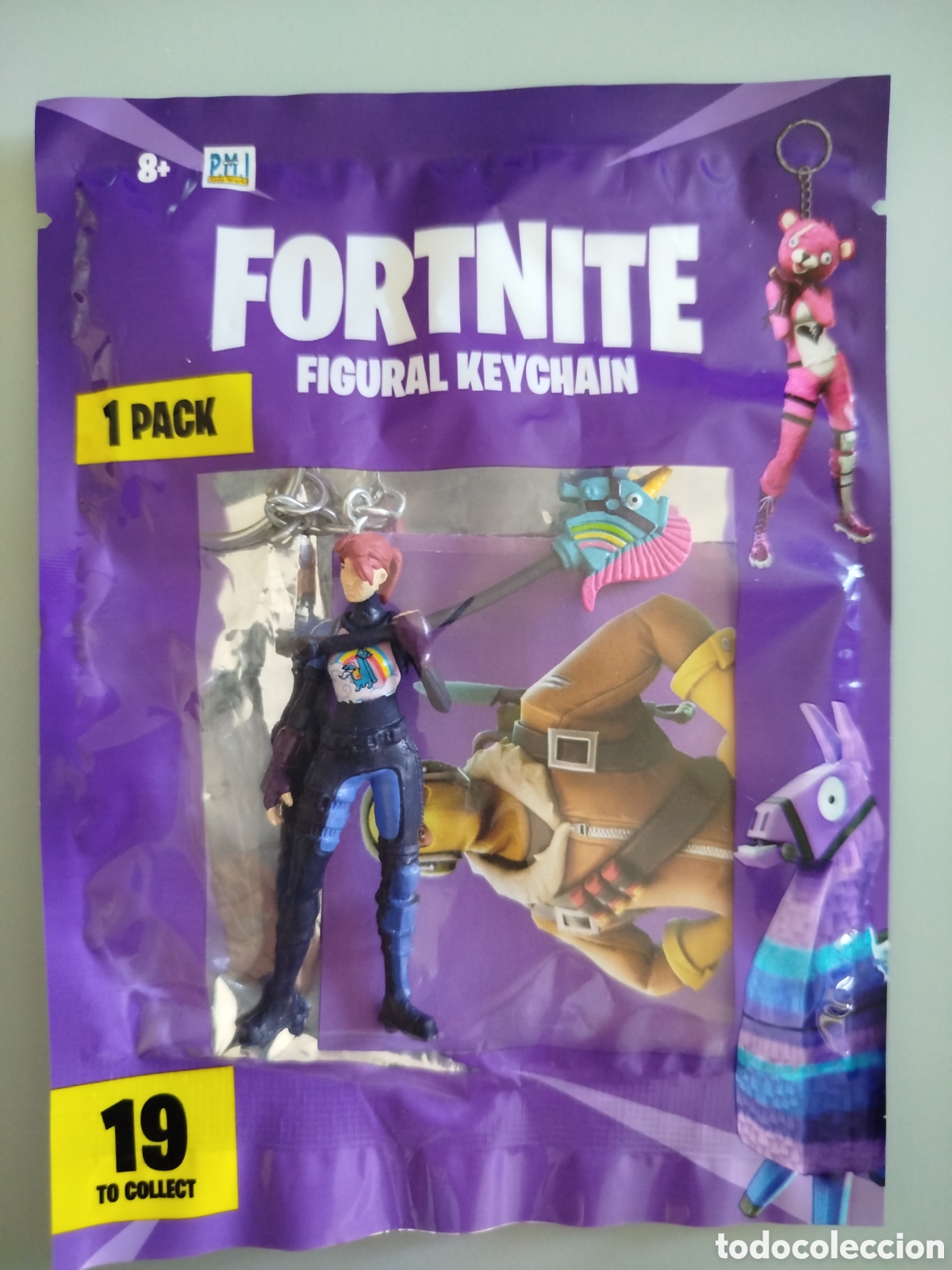 Figuras de Goma y PVC: FIGURA LLAVERO FORTNITE RARE SOBRE NUEVO