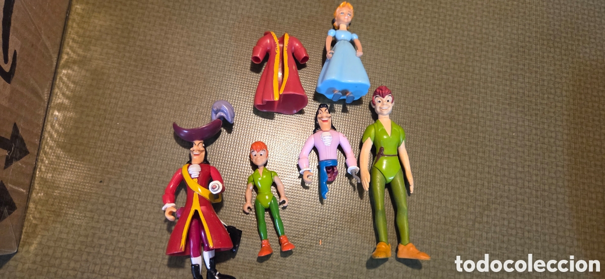 Figuras de Goma y PVC: Lote figuras Pvc Peter Pan. Disney