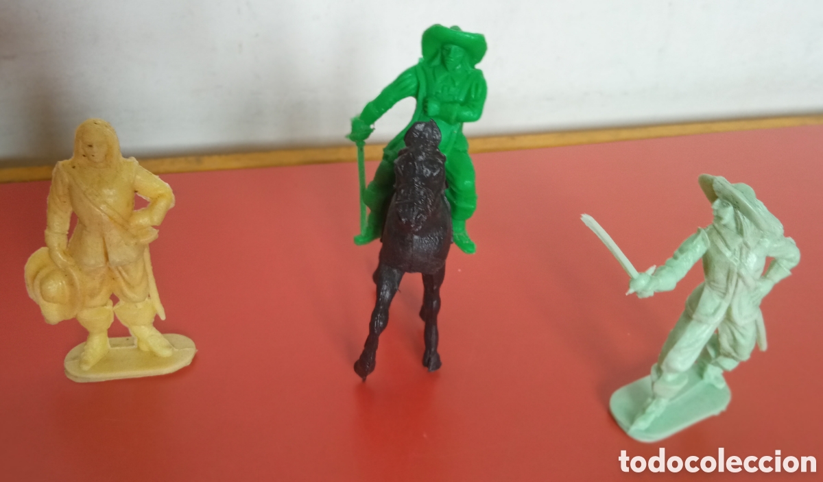 Figuras de Goma y PVC: LOS 3 MOSQUETEROS.JECSAN 70'S.NUEVOS.