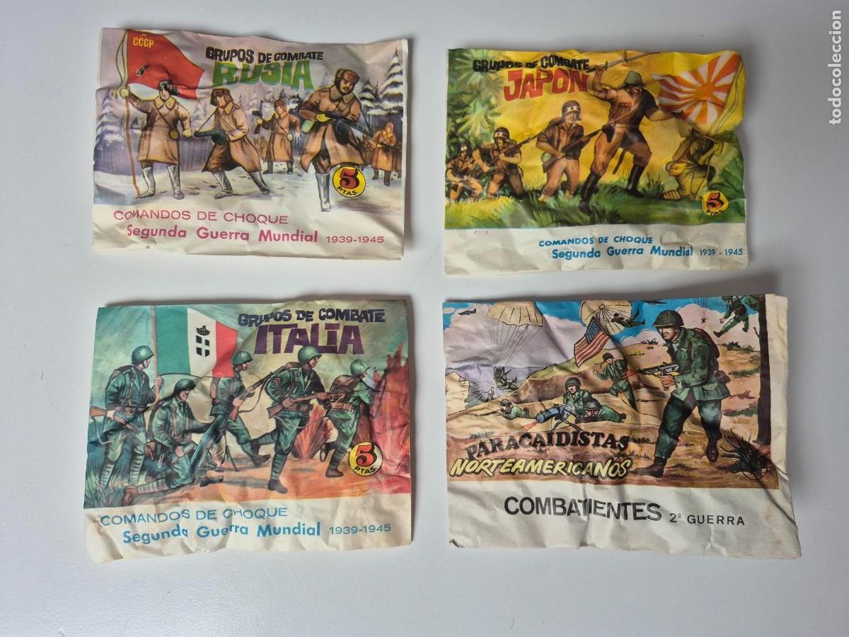 Figuras de Goma y PVC: MONTAPLEX ORIGINAL PACK EJERCITOS 2&ordf; GUERRA MUNDIAL ITALIA JAPON RUSIA USA EEUU PARACAIDISTAS