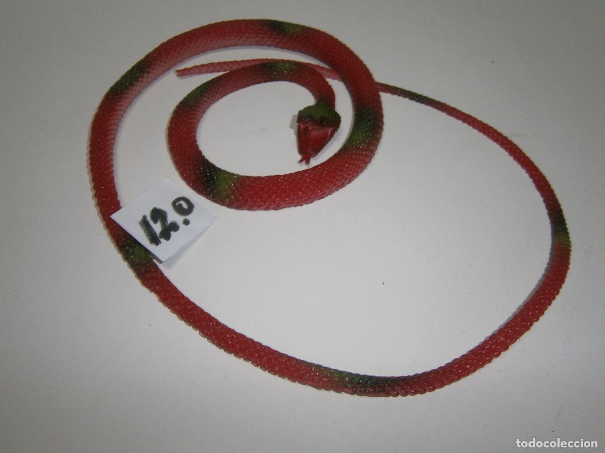 Figuras de Goma y PVC: ANTIGUA FIGURA PVC SERPIENTE ROJA