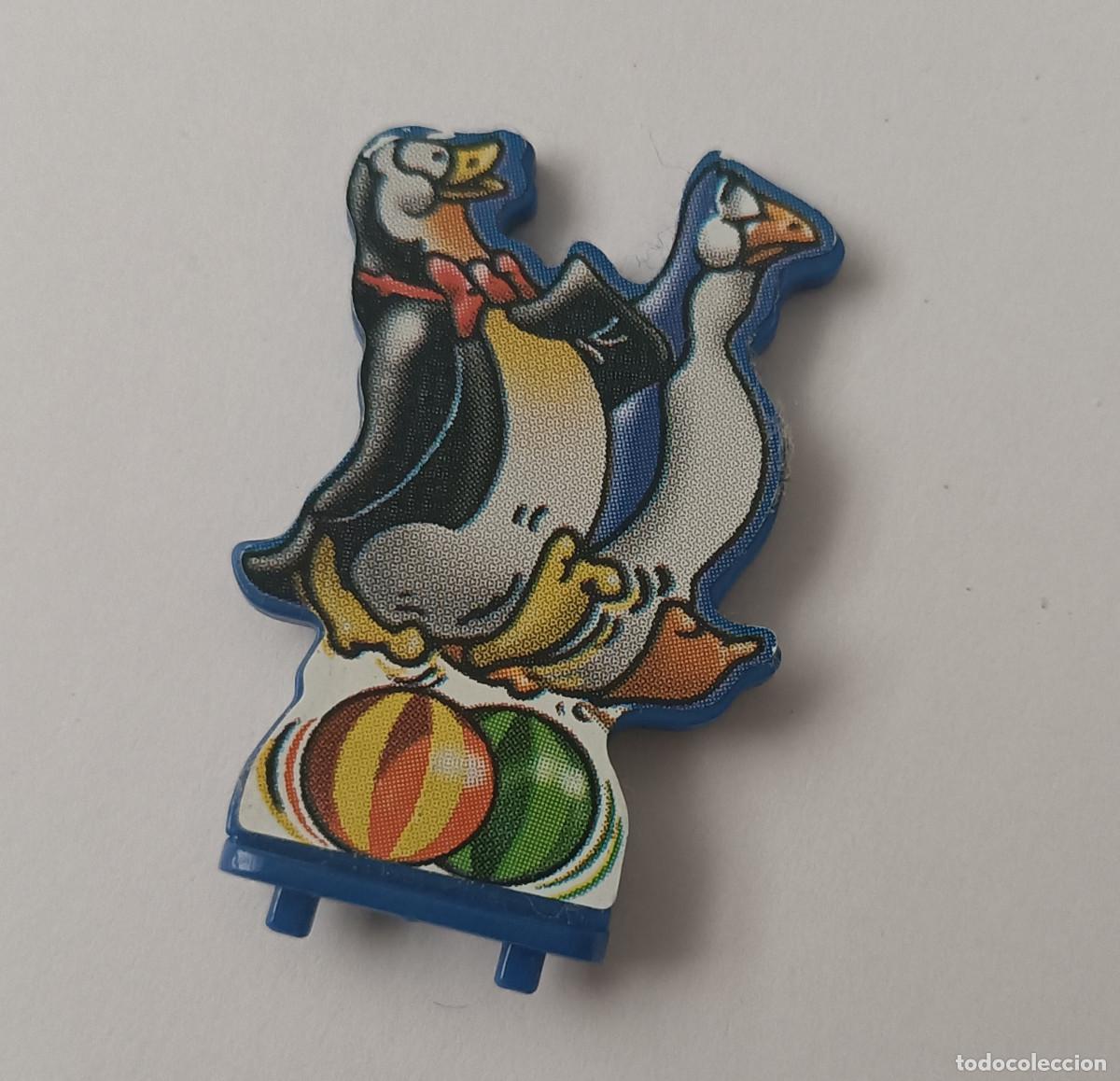 Figuras de Goma Kinder: ferrero ping&uuml;inos de montable kinder antiguo a&ntilde;os 90