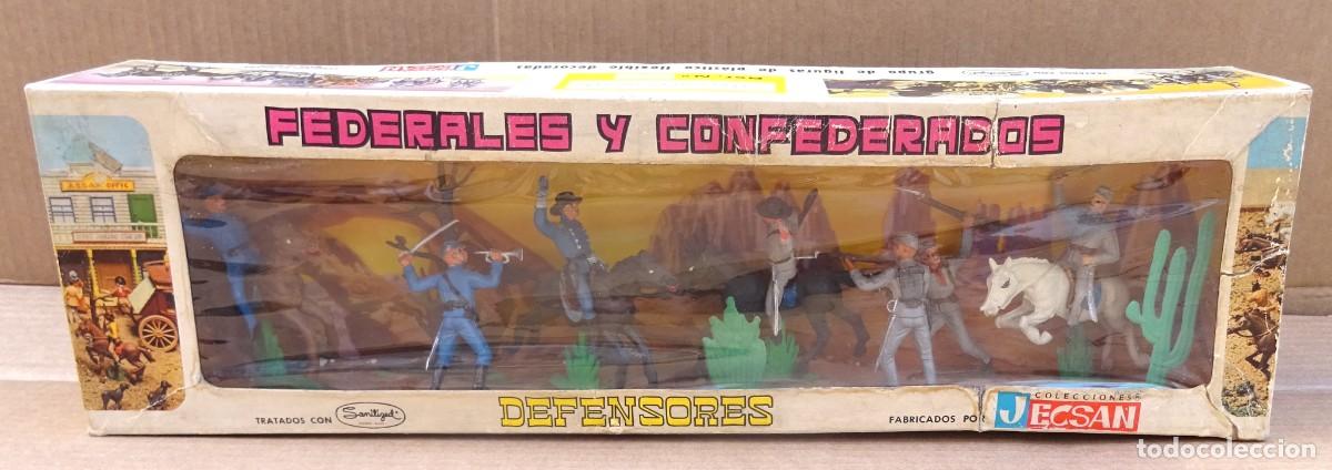 Rubber and PVC Figures: JECSAN DEFENSORES FEDERALES Y CONFEDERADOS CAJA