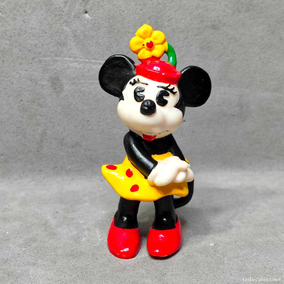 Figuras de Goma y PVC: Antigua figura de Minnie Mouse, pareja de Mickey Mouse de Walt Disney, fabricada por BULLYLAND