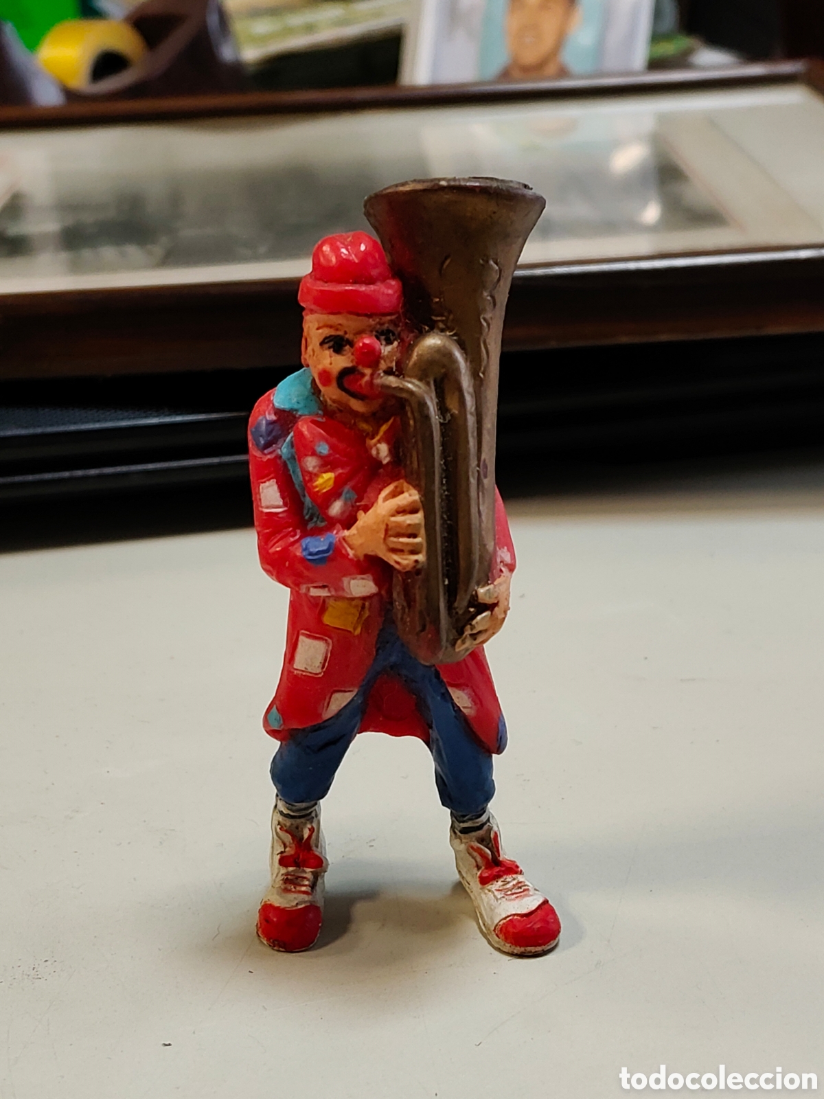 Gummi- und PVC-Figuren: Mu&ntilde;eco de PVC payaso regalo promocional del detergente Micolor