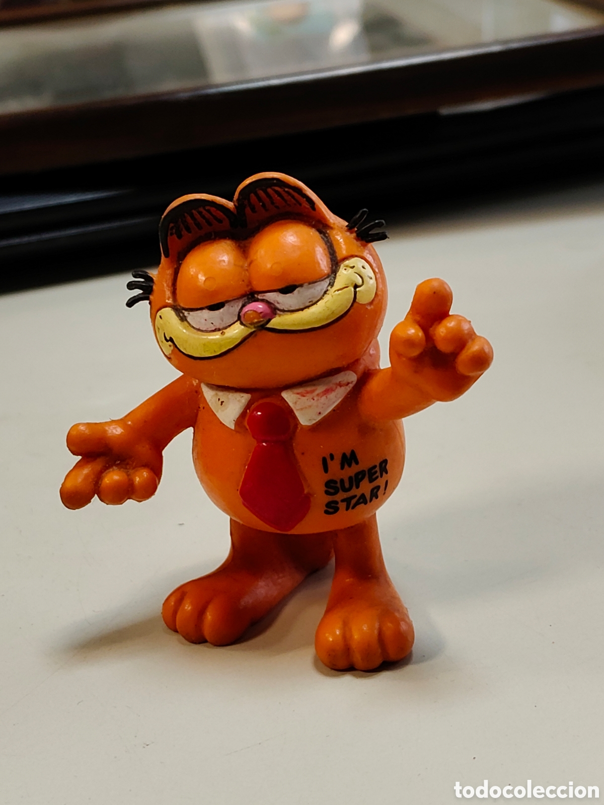 Figurines en Caoutchouc et PVC: Mu&ntilde;eco de PVC gato Garfield marca Bully a&ntilde;os 80