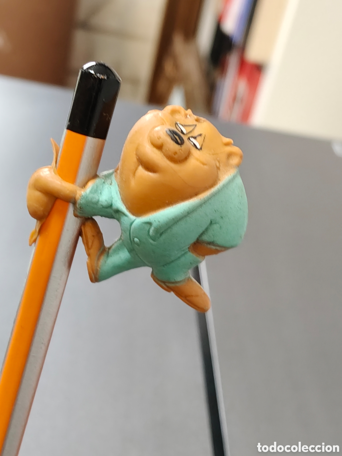 Figuras de Goma y PVC: Mu&ntilde;eco de PVC Taz Devil Diablo de Tasmania para poner en l&aacute;piz Lapiz&ntilde;ecos Danone Warner 1995