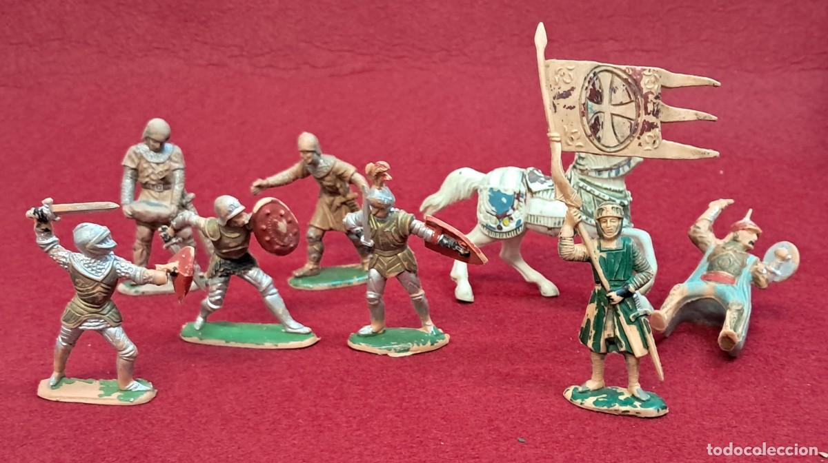 Figuras de Goma y PVC: FEUDALES CABALLEROS REAMSA FIGURAS PLASTICO