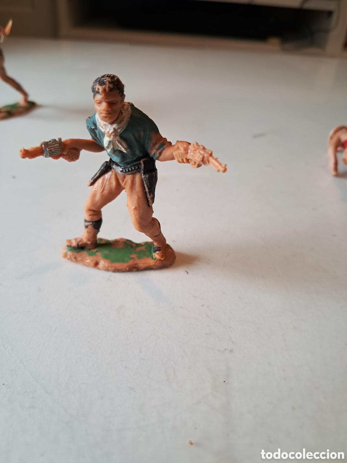 Figuras de goma y PVC: 3 VAQUEROS &iquest;REAMSA? LEJANO OESTE. - Foto 4