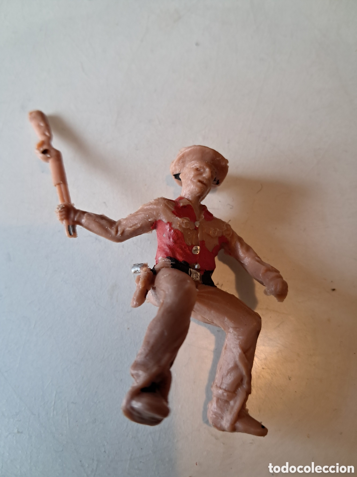 Figuras de goma y PVC: 3 VAQUEROS &iquest;REAMSA? LEJANO OESTE. - Foto 5