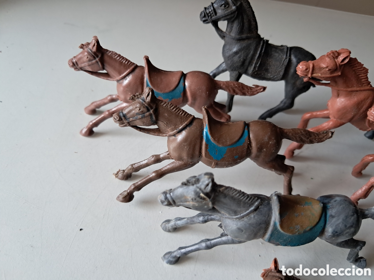 Figuras de goma y PVC: LOTE DE CABALLOS, PECH , REAMSA... - Foto 2