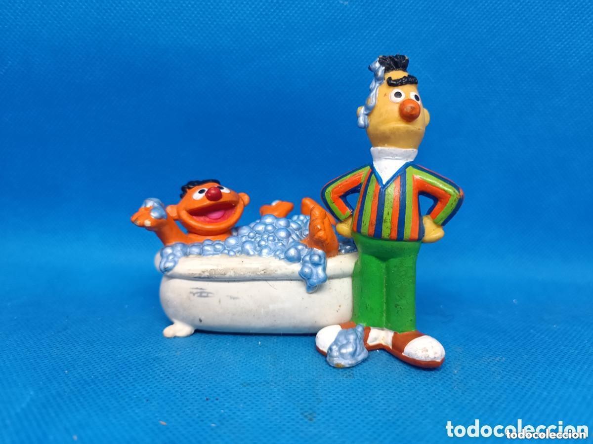 Figurines en Caoutchouc et PVC: Figura PVC Epi y Blas en la ba&ntilde;era Applause 1998 Barrio S&eacute;samo