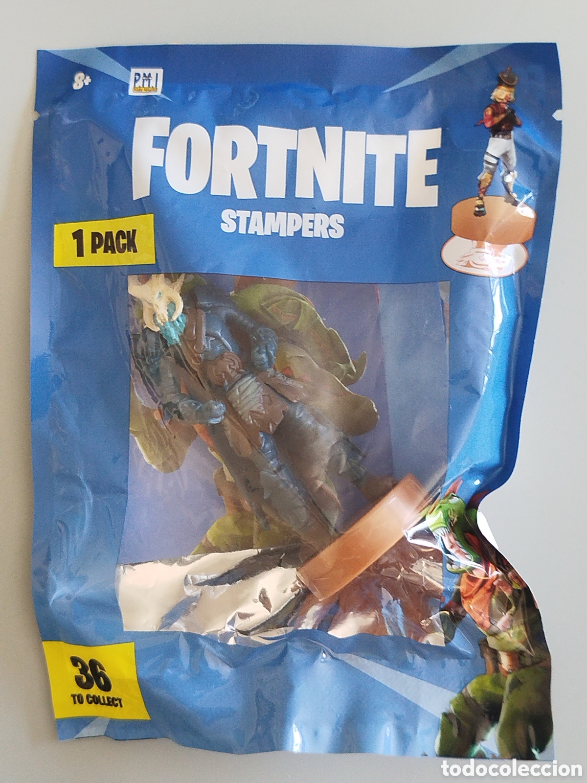 Figuras de Goma y PVC: FIGURA SELLO FORTNITE STAMPERS LEGENDARY SOBRE NUEVO