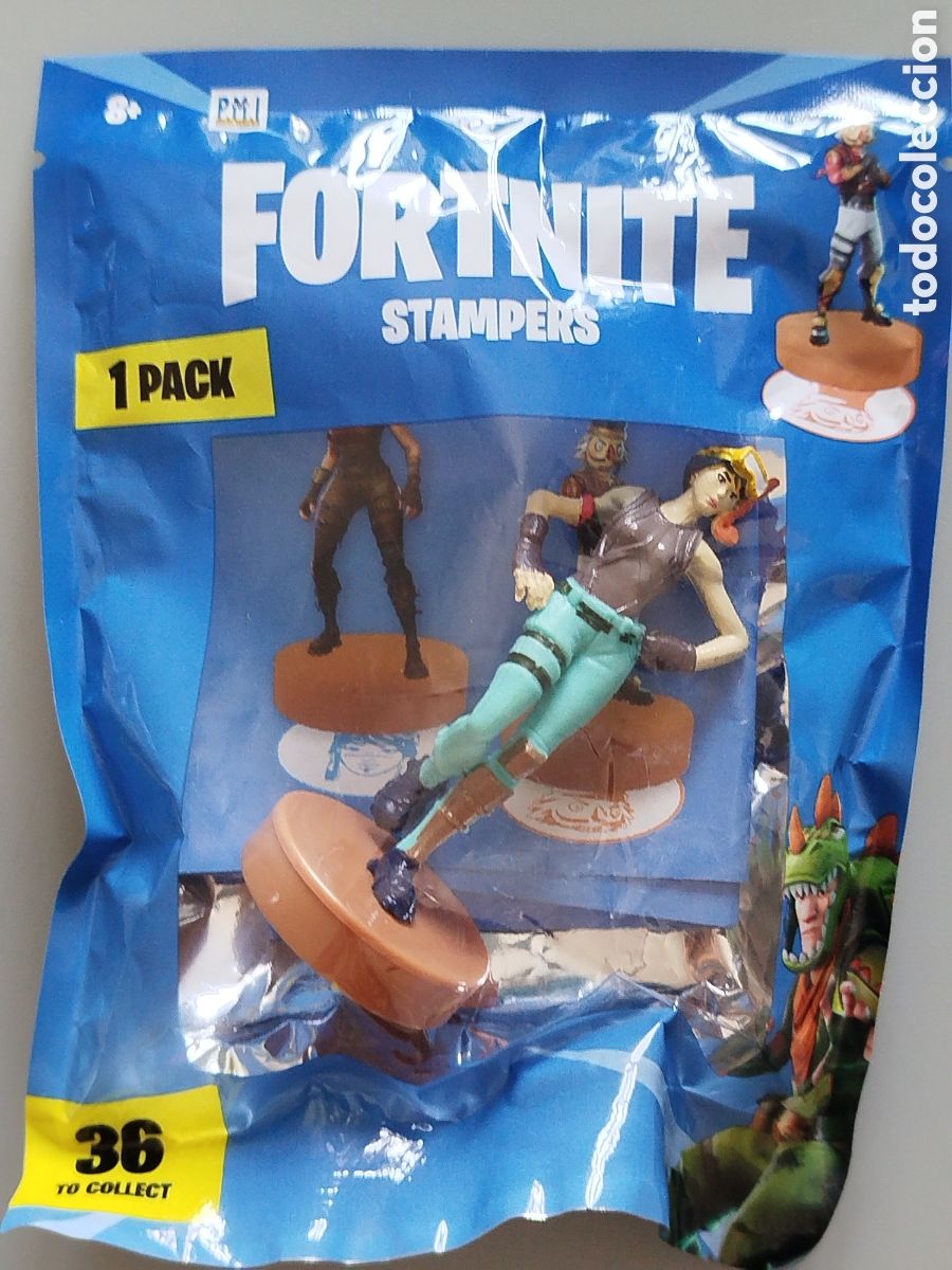 Figuras de Goma y PVC: FIGURA SELLO FORTNITE STAMPERS RARE SOBRE NUEVO