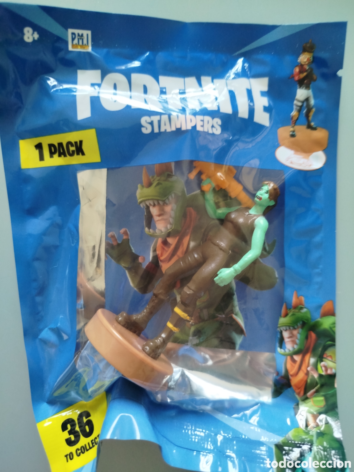 Figuras de Goma y PVC: FIGURA SELLO FORTNITE STAMPERS RARE SOBRE NUEVO