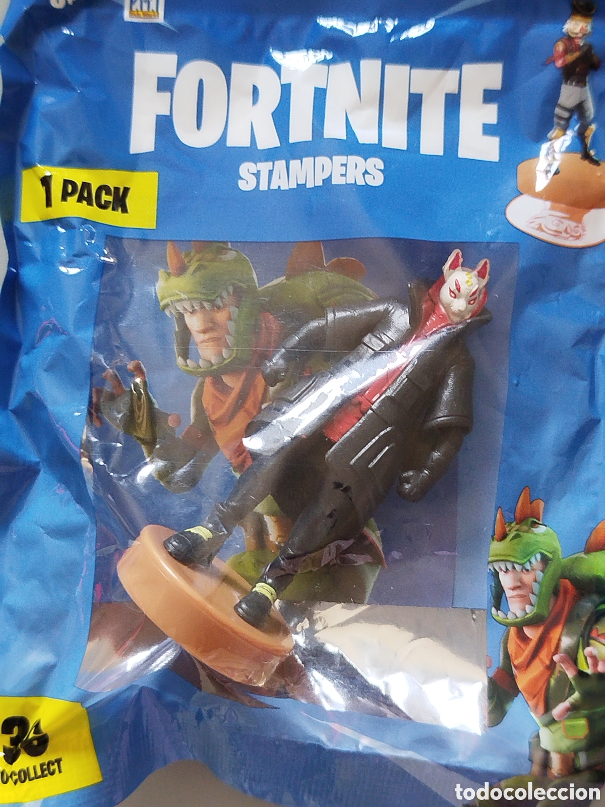 Figuras de Goma y PVC: FIGURA SELLO FORTNITE STAMPERS LEGENDARY SOBRE NUEVO