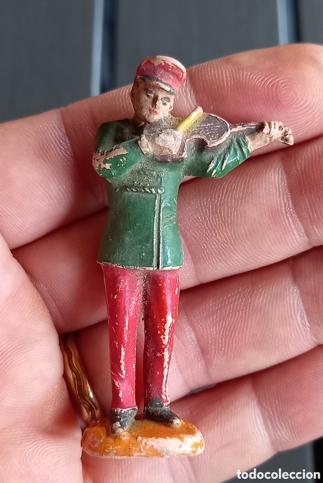 Figuras de Goma y PVC: ANTIGUA FIGURA VIOLINISTA DEL CIRCO DE JECSAN