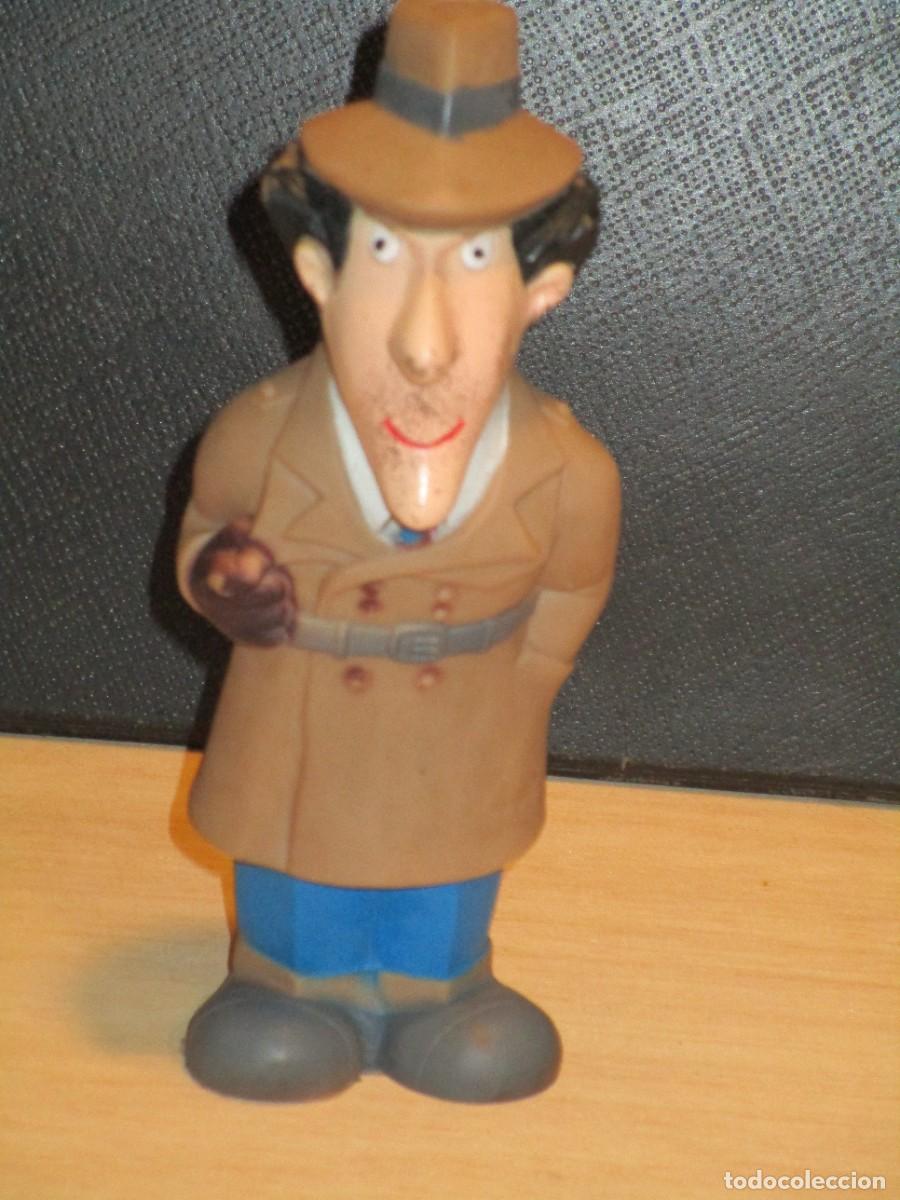 Rubber and PVC Figures: Mu&ntilde;eco goma blanda del Inspector Gadget - 1983 de Jugasa -Silvato de seguridad- 16 cm altura