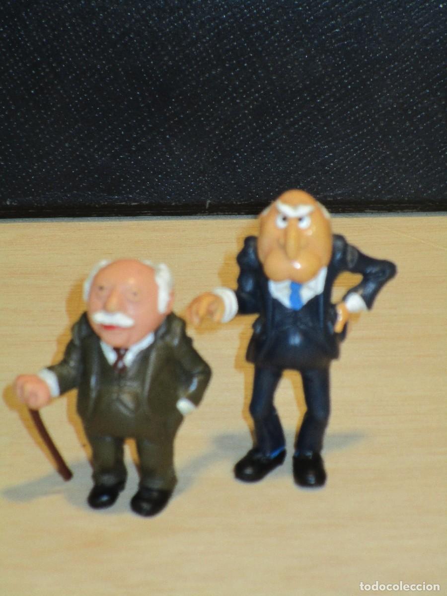 Rubber and PVC Figures: FIGURAS PVC -STATLER Y WALDORF-- MUPPETS TELE&Ntilde;ECOS TM & HENSON- BARRIO SESAMO