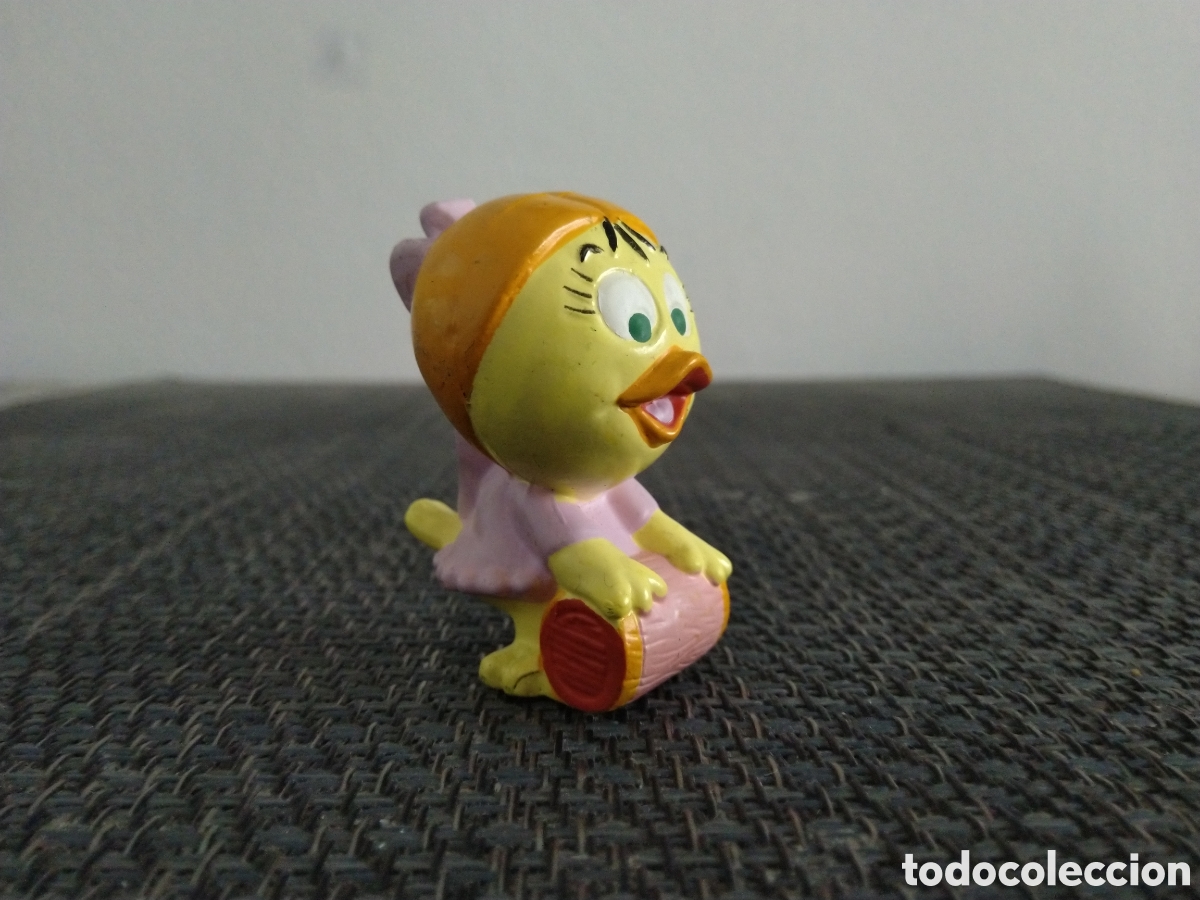 Figuras de Goma y PVC: FIGURA PVC PRISCILA CALIMERO DE PAGOT 1987 SERIES DIBUJOS ANIMADOS A&Ntilde;OS TELEVISION ATILLO LIBROS