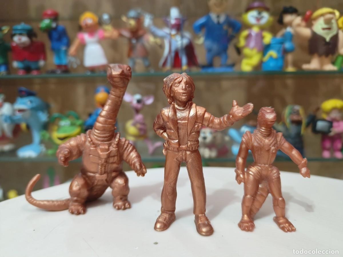 Figuras de Goma y PVC: Ocasion coleccionistas ! Lote de figuras goma pvc monocromaticas Yolanda Comansi Dinosaucers 1988