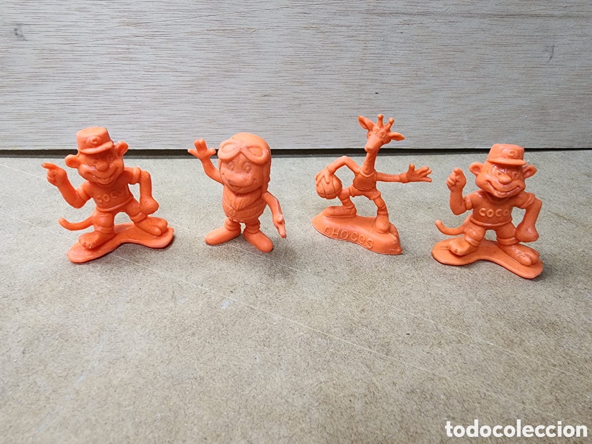 Figuras de Goma y PVC: ANTIGUA FIGURAs DE GOMA CHOCOS PROMOCIONAL CEREALES DE KELLOGG&acute;SA&Ntilde;OS 80