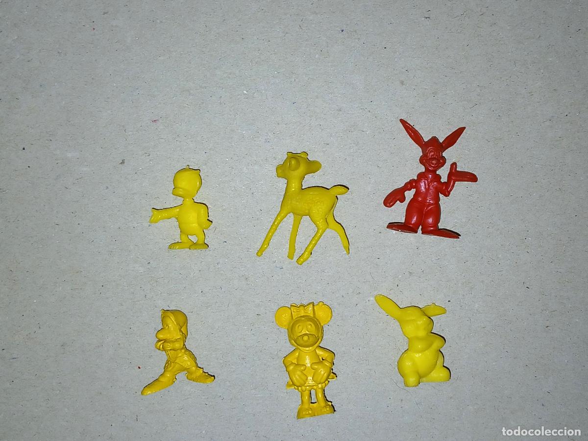 Figuras de Goma y PVC: Figuras pl&aacute;stico (tipo Premium Dunkin). Disney Coca Cola, 6 diferentes (3 con inscripci&oacute;n)