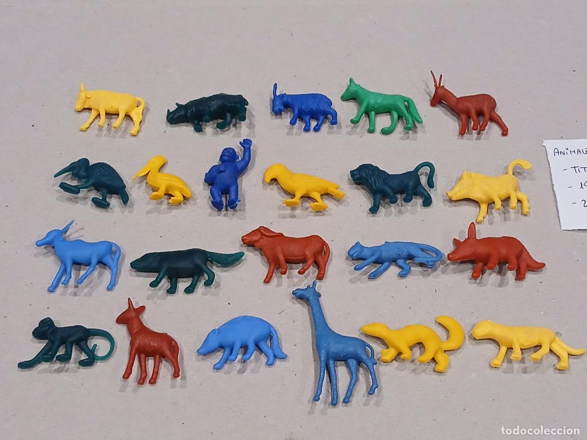 Figuras de Borracha e PVC: Figuras pl&aacute;stico (tipo Premium Dunkin). Matutano animales, 22 diferentes