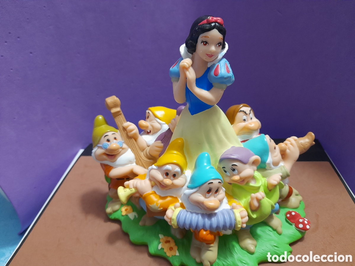Figuras de Goma y PVC: Disney, Hucha de Blancanieves y los siete enanitos