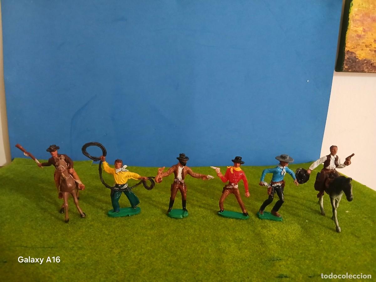 Figurines en Caoutchouc et PVC: SOLDADOS DE PLASTICO VAQUEROS COMANSI COMO NUEVOS