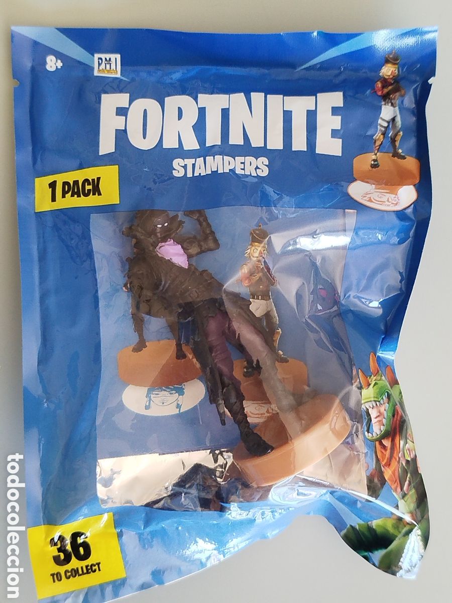 Figuras de Goma y PVC: FIGURA SELLO FORTNITE STAMPERS LEGENDARY SOBRE NUEVO